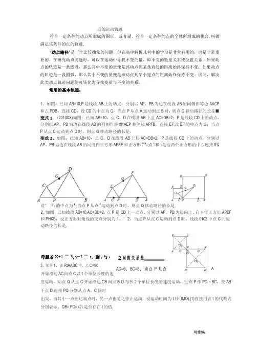 点的运动轨迹