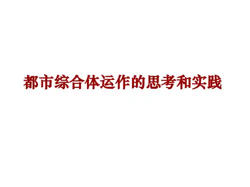 房地产都市综合体运作的思考与实践报告