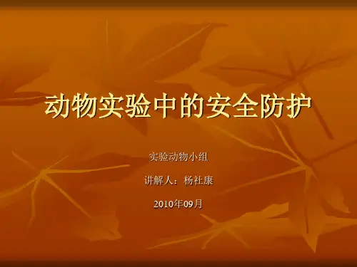 实验动物安全知识