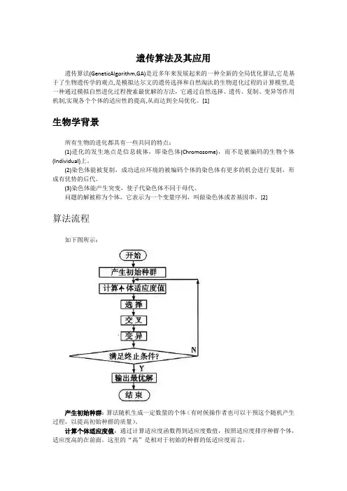 遗传算法及其应用