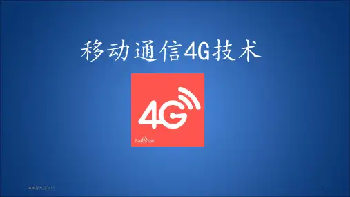 4G通信技术解析PPT课件