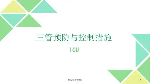 三管得预防与控制措施PPT课件