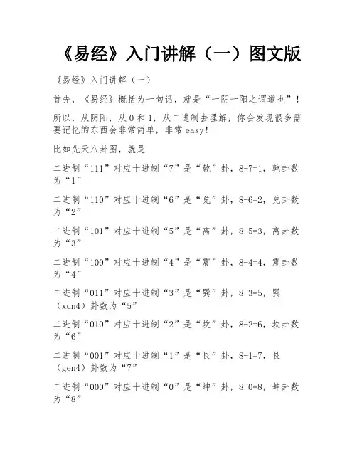 《易经》入门讲解(一)图文版 