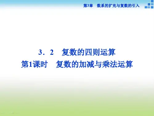 苏教版高二数学选修2-2 3.2 复数的四则运算 第1课时 课件(23张)