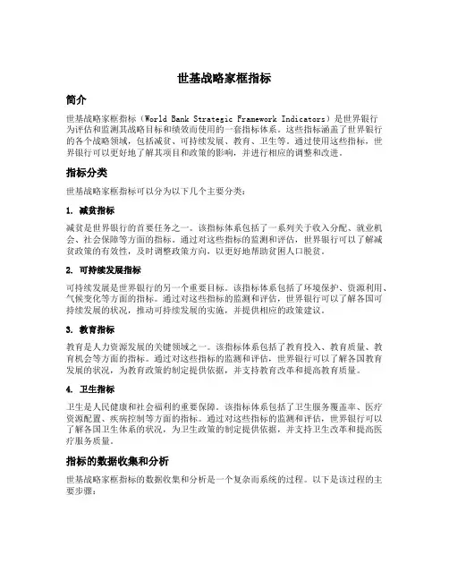 世基战略家框指标