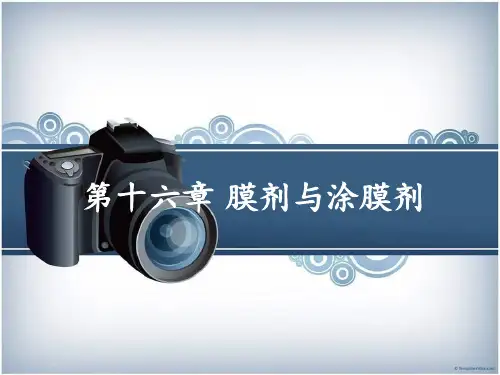 16. 药物制剂技术.第十六章 膜剂与涂膜剂