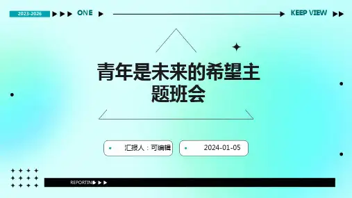 青年是未来的希望主题班会