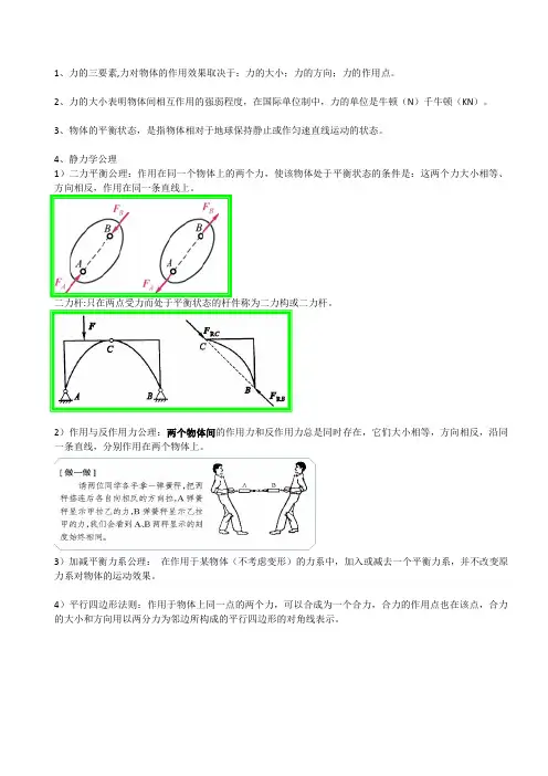 力学总结