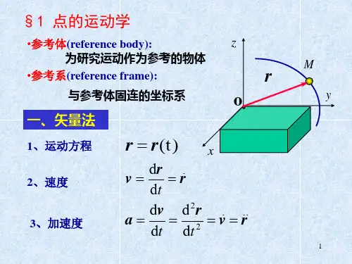 动力学第一章质点动力学