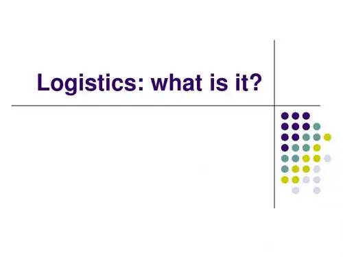 物流英语课件之：WhatisLogistics