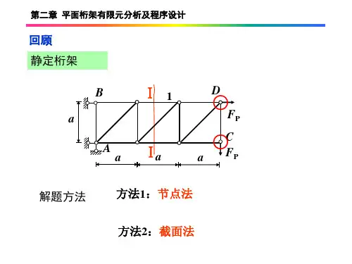 弹性力学与有限元分析第二章-平面桁架有限元分析及程序设计