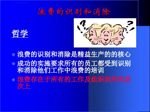 浪费的识别与消除ppt课件