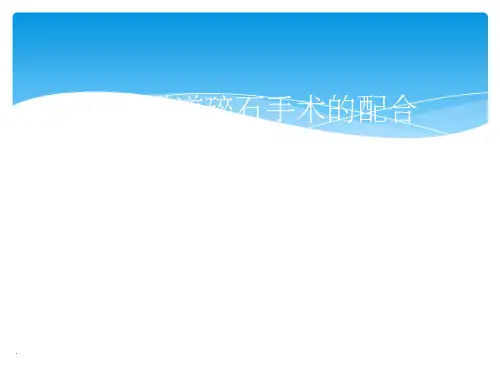 气压弹道碎石手术的配合ppt课件