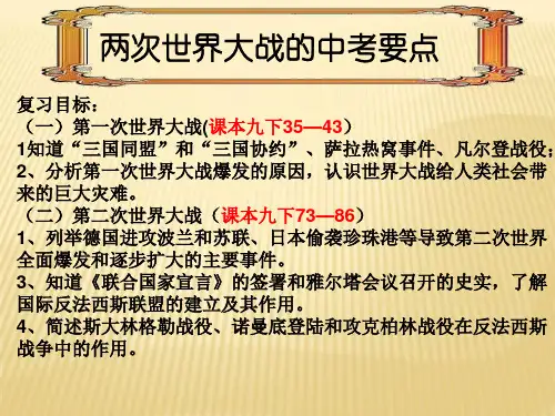 两次世界大战复习课专题复习课件