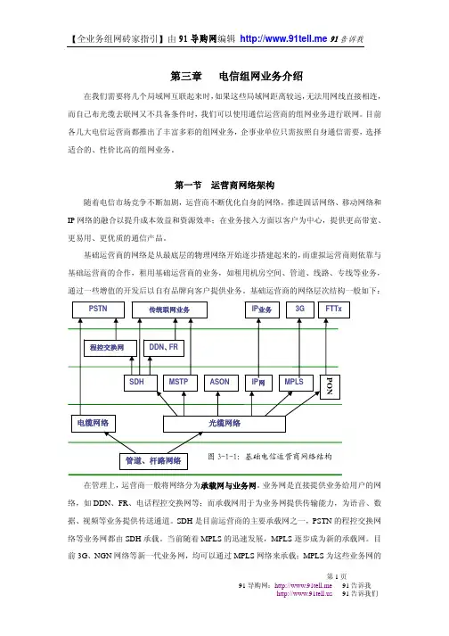 (3.1)通信运营商网络架构【全业务组网砖家指引】