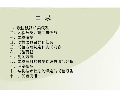 铁路桥梁动载试验.ppt