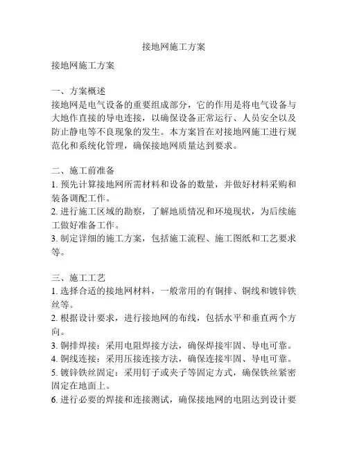 接地网施工方案