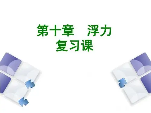 人教版 八年级下册 物理 第十章 浮力 复习 (共16张PPT)
