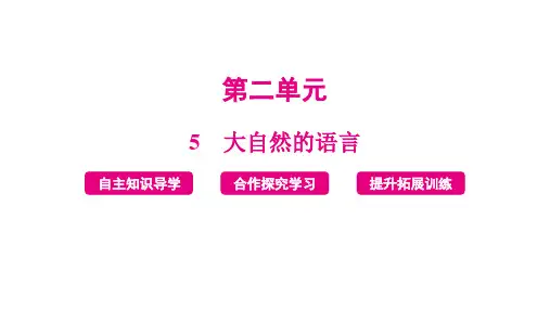 《大自然的语言》ppt课件