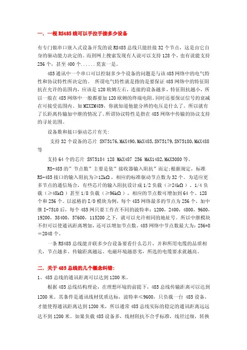 rs485知识总结