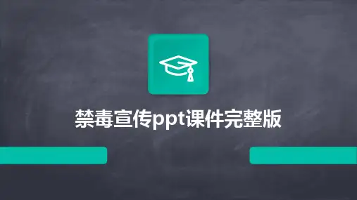 禁毒宣传ppt课件完整版