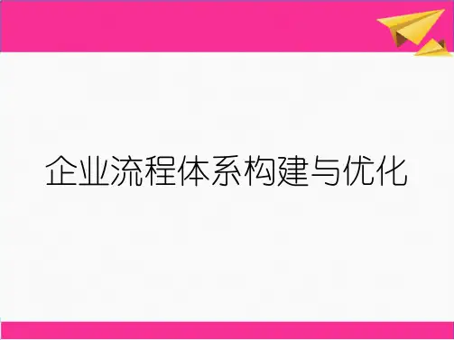 企业流程体系构建与优化