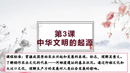 1-3《中华文明的起源与形成》课件精品