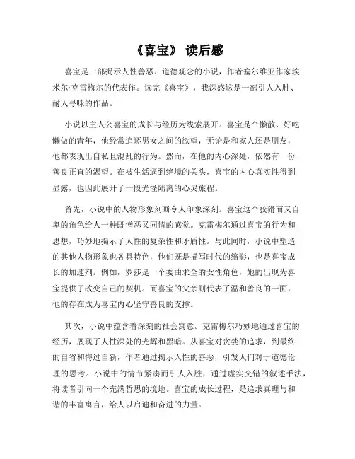 《喜宝》 读后感