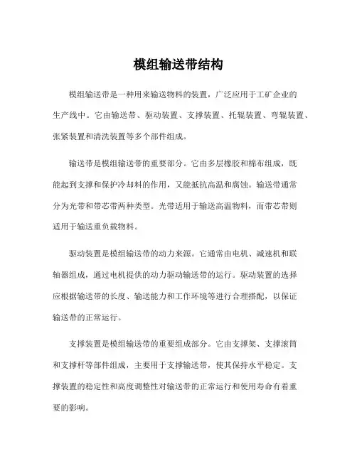 模组输送带结构