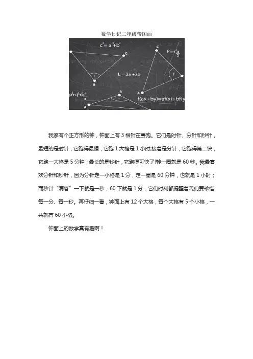 数学日记二年级带图画