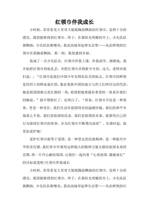 红领巾伴我成长(完整版)