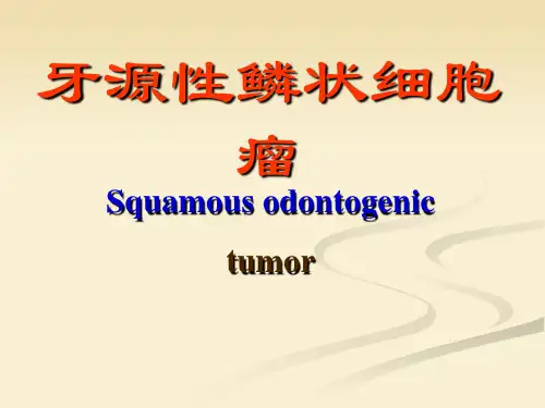 牙源性鳞状细胞瘤汇总