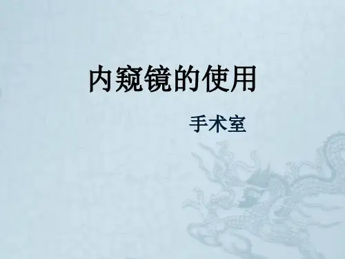 内窥镜的使用PPT课件