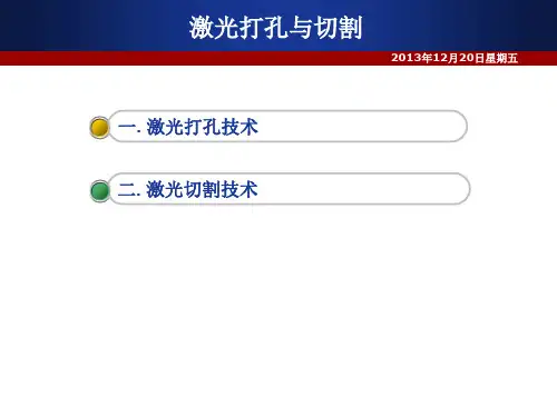 激光打孔与切割