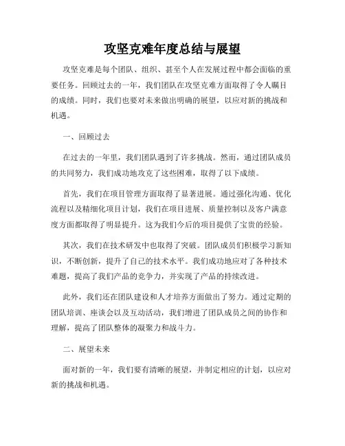 攻坚克难年度总结与展望