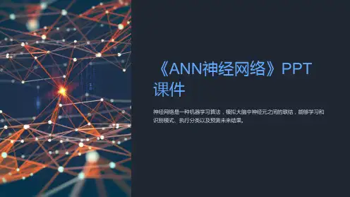 《ANN神经网络》课件