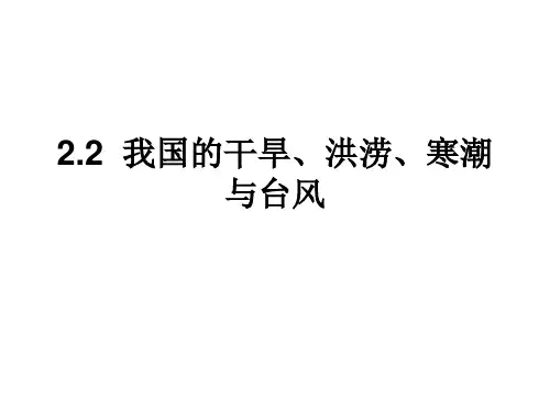 我国的干旱洪涝寒潮与台风精品PPT课件