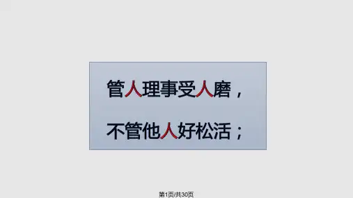 班组长管理技巧PPT课件