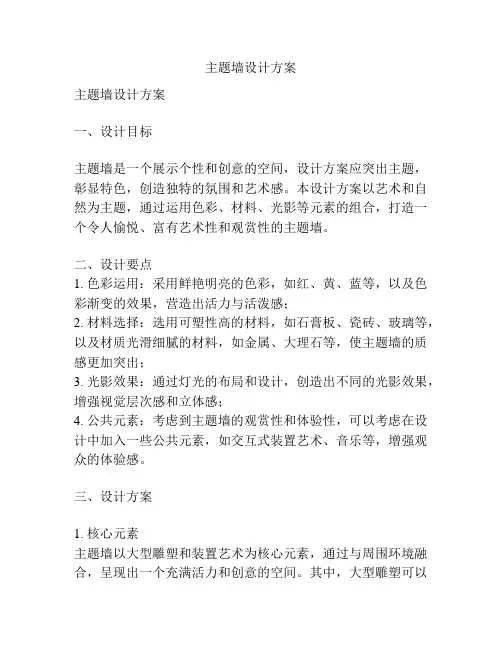 主题墙设计方案