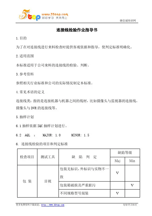 连接线检验作业指导书