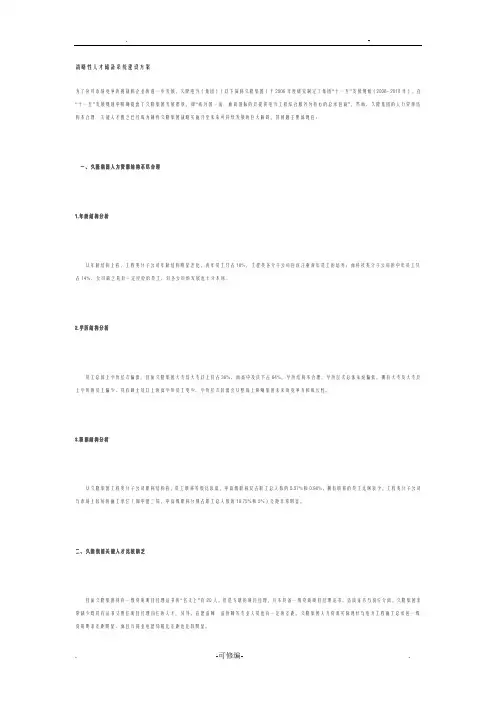 战略性人才储备系统建设实施方案