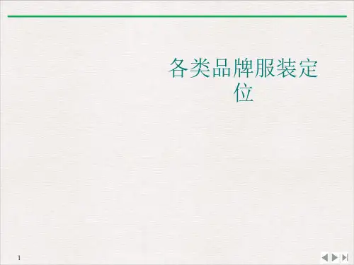各类品牌服装定位PPT课件下载