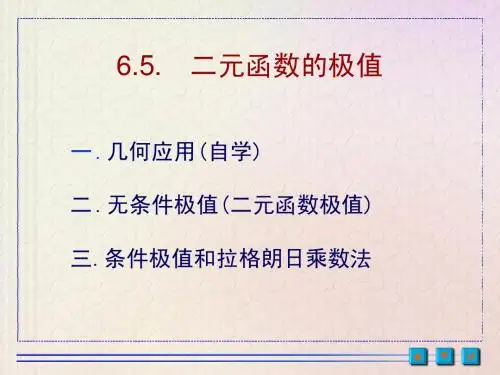 二元极值