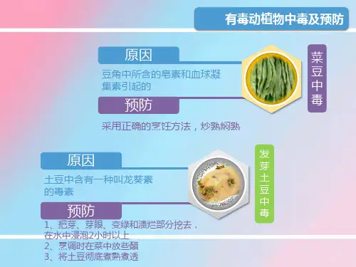 有毒动植物中毒及预防-优秀课件PPT