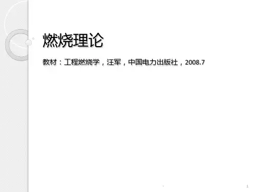 燃烧理论PPT课件