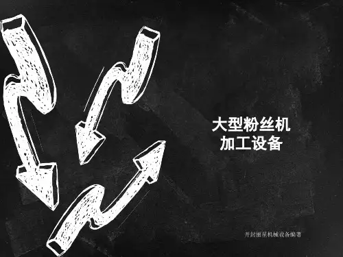 大型粉丝加工设备工艺