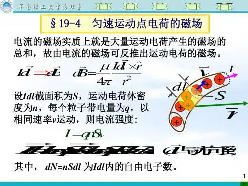 大学物理-8第八讲运动电荷的磁场磁场的高斯定理与安培环路定理-精品文档