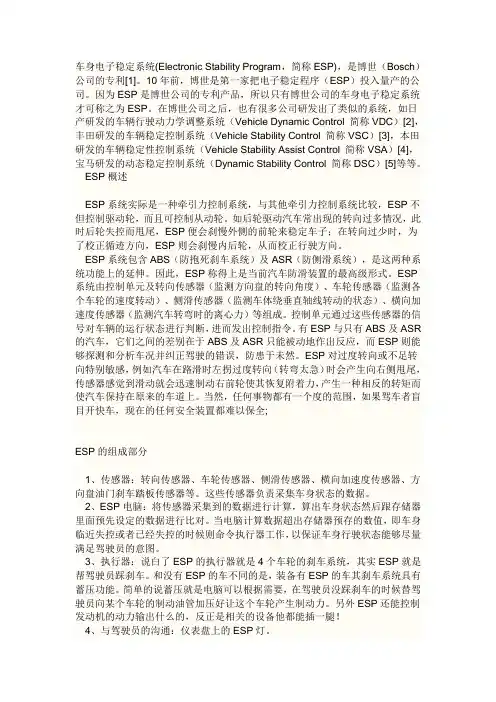 ESR的含义