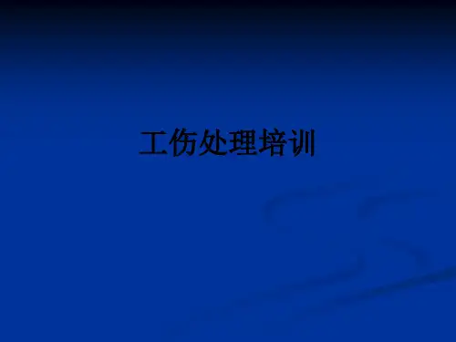 工伤处理培训PPT课件