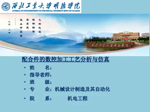 配合件的数控加工工艺分析与仿真答辩稿